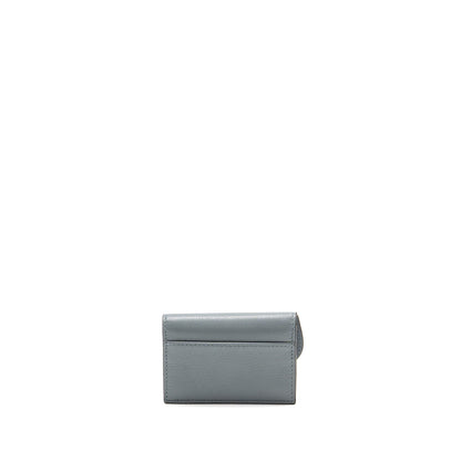 Dior Saddle Bloom Card Holder Goatskin Cloud Blue