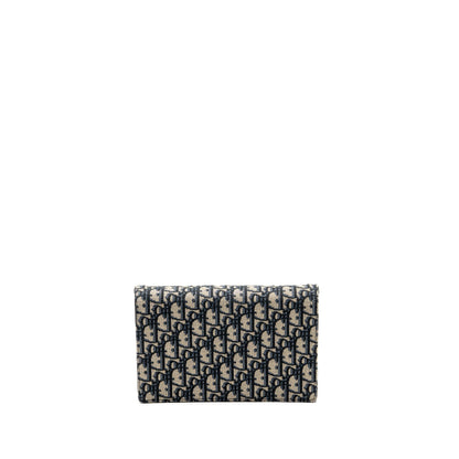 Saddle Pouch Dior Oblique Canvas Blue