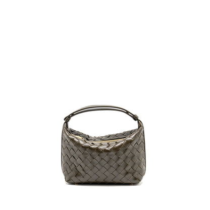 Bottega Veneta Wallace Purse Calfskin Kaki