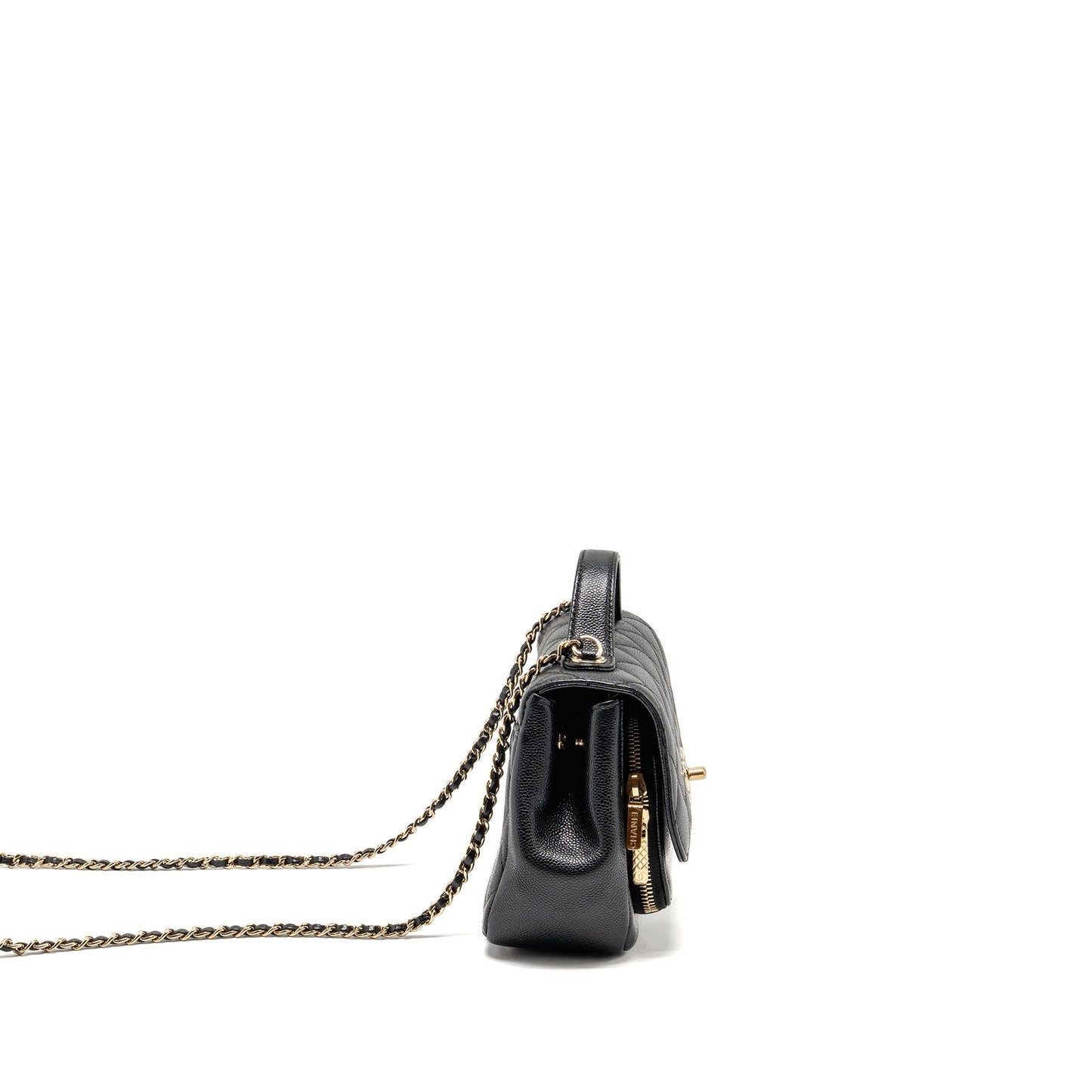 Chanel Small Business Affinity Caviar Black LGHW