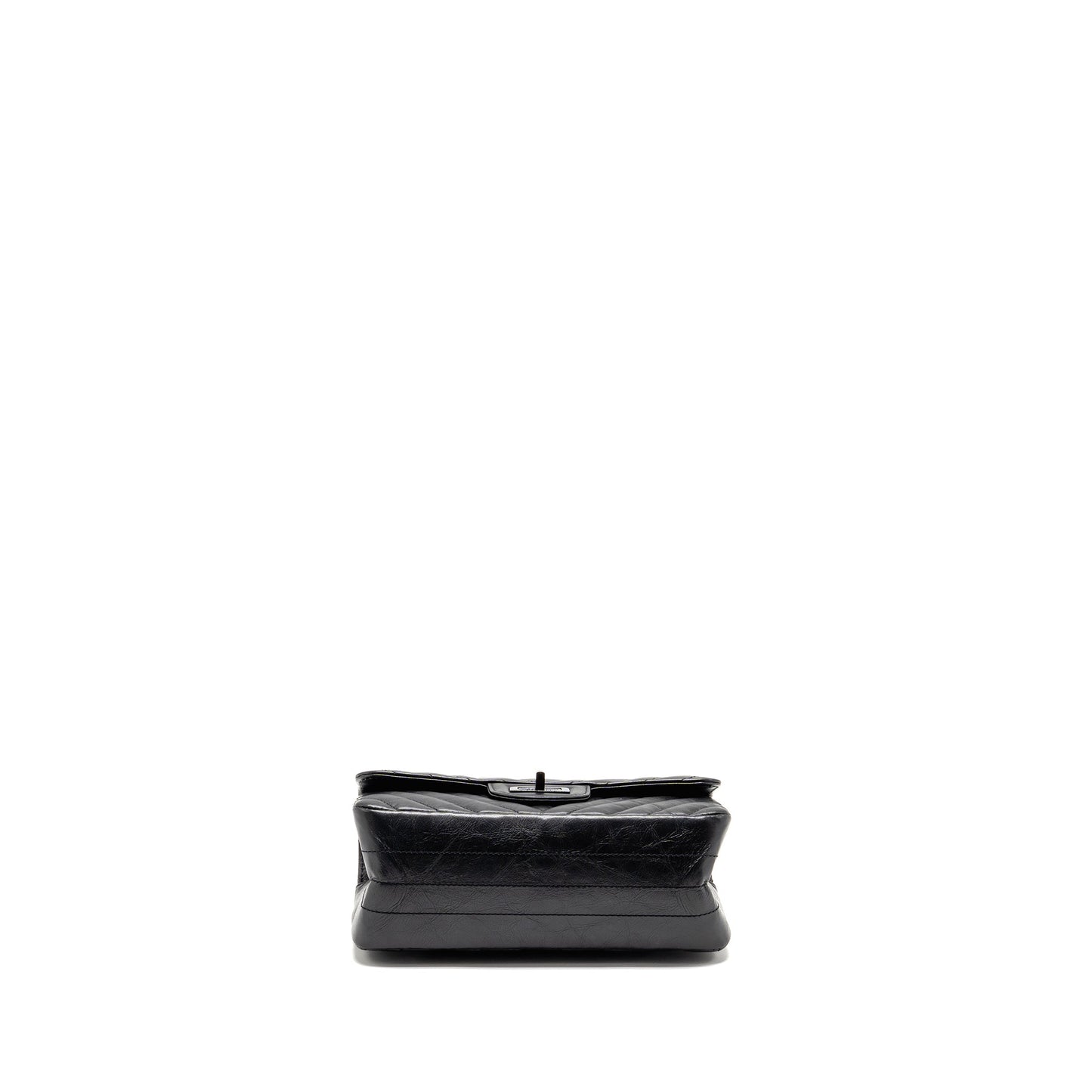 Chanel Mini 2.55 Reissue Flap Bag Chevron Aged Calfskin So Black