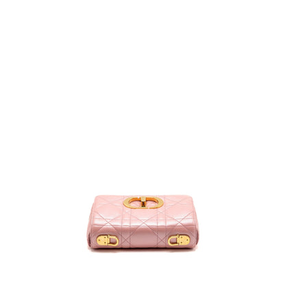 Dior Small Soft Caro Purse Lambskin Melocoton