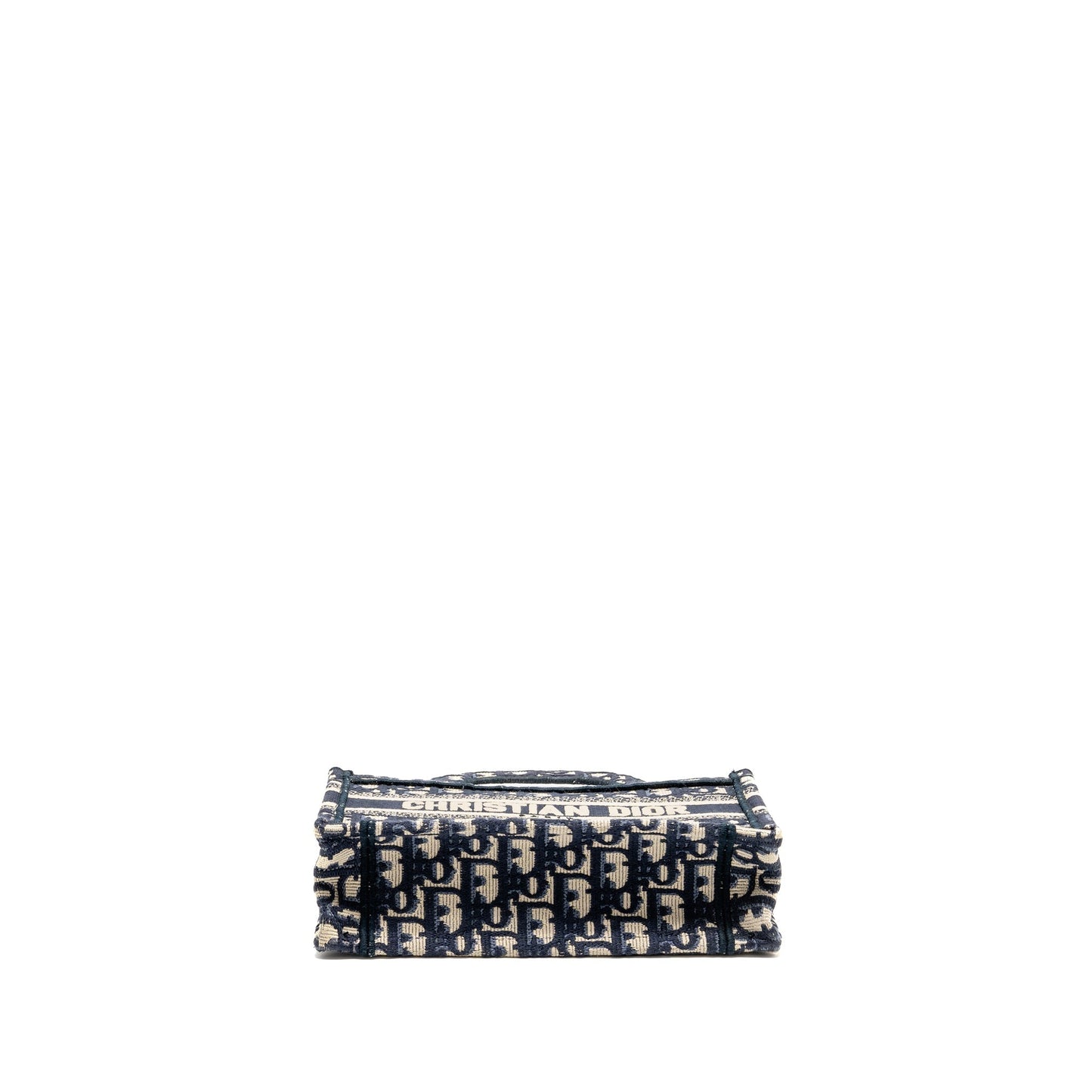 Dior Mini Book Tote Purse Blue Oblique Embriodery