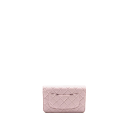 Chanel Classic Wallet on Chain Caviar Pink LGHW