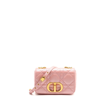 Dior Small Soft Caro Purse Lambskin Melocoton
