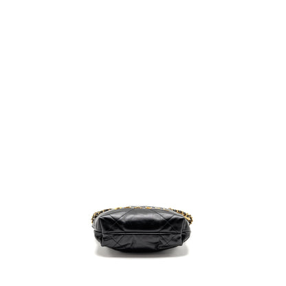 Chanel Mini 22 Bag Calfskin Black GHW (microchip)