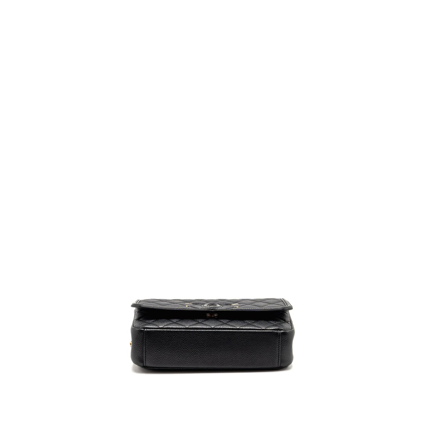 CHANEL Filigree Flap Bag Caviar Black GHW