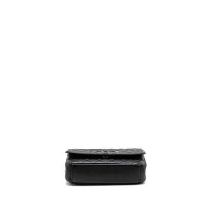 CHANEL Filigree Flap Bag Caviar Black GHW