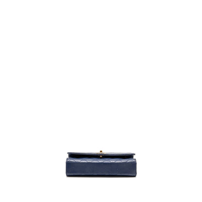Chanel Trendy CC Mini Wallet On Chain Lambskin Blue LGHW (microchip)