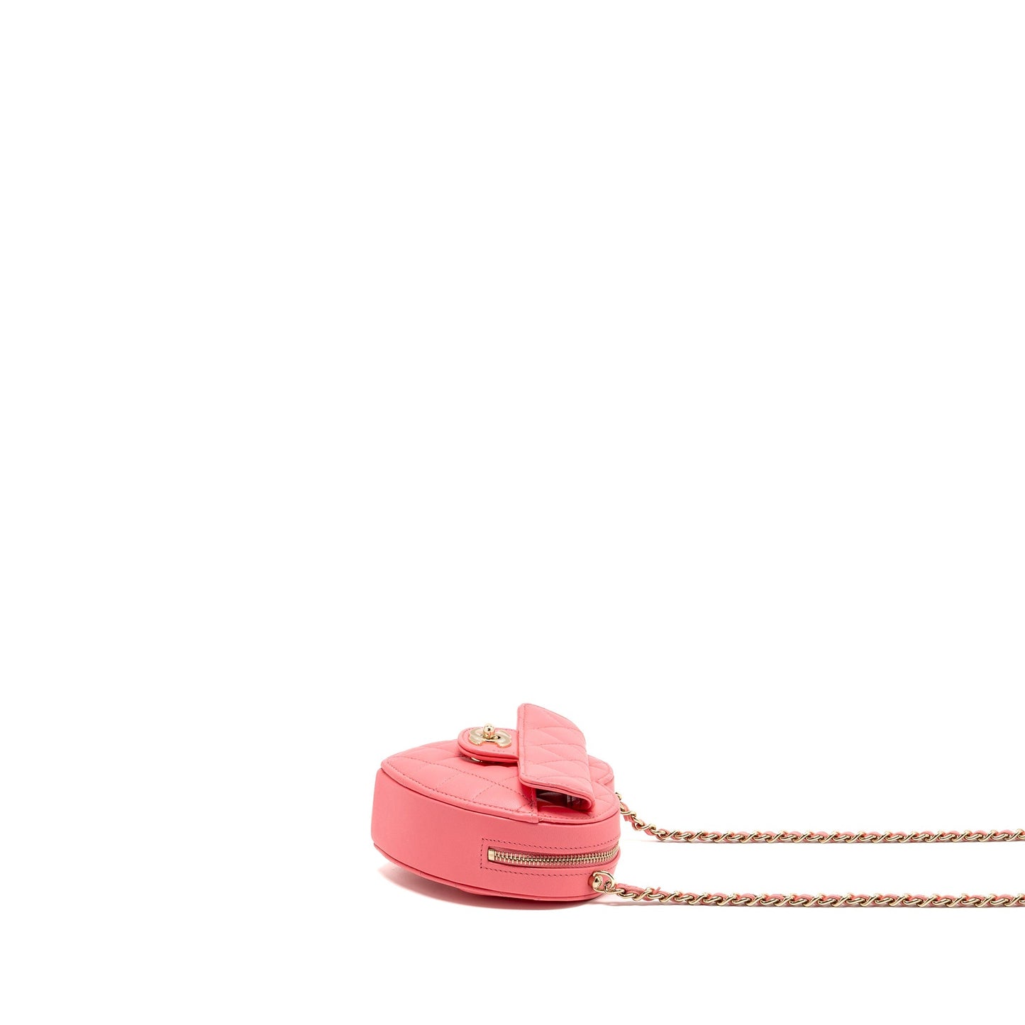 Chanel small heart bag Lambskin pink LGHW