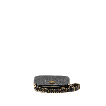 Chanel 23K Small 19 Hobo Shoulder Bag Calfskin Black GHW (Microchip)