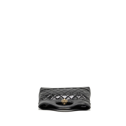 Chanel Mini 31 Bag Shiny Lambskin Black LGHW (Microchip)