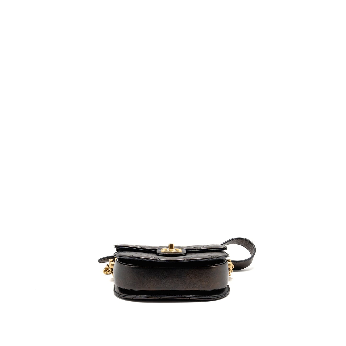 Chanel 21S Moon Messenger Bag Calfskin Black GHW