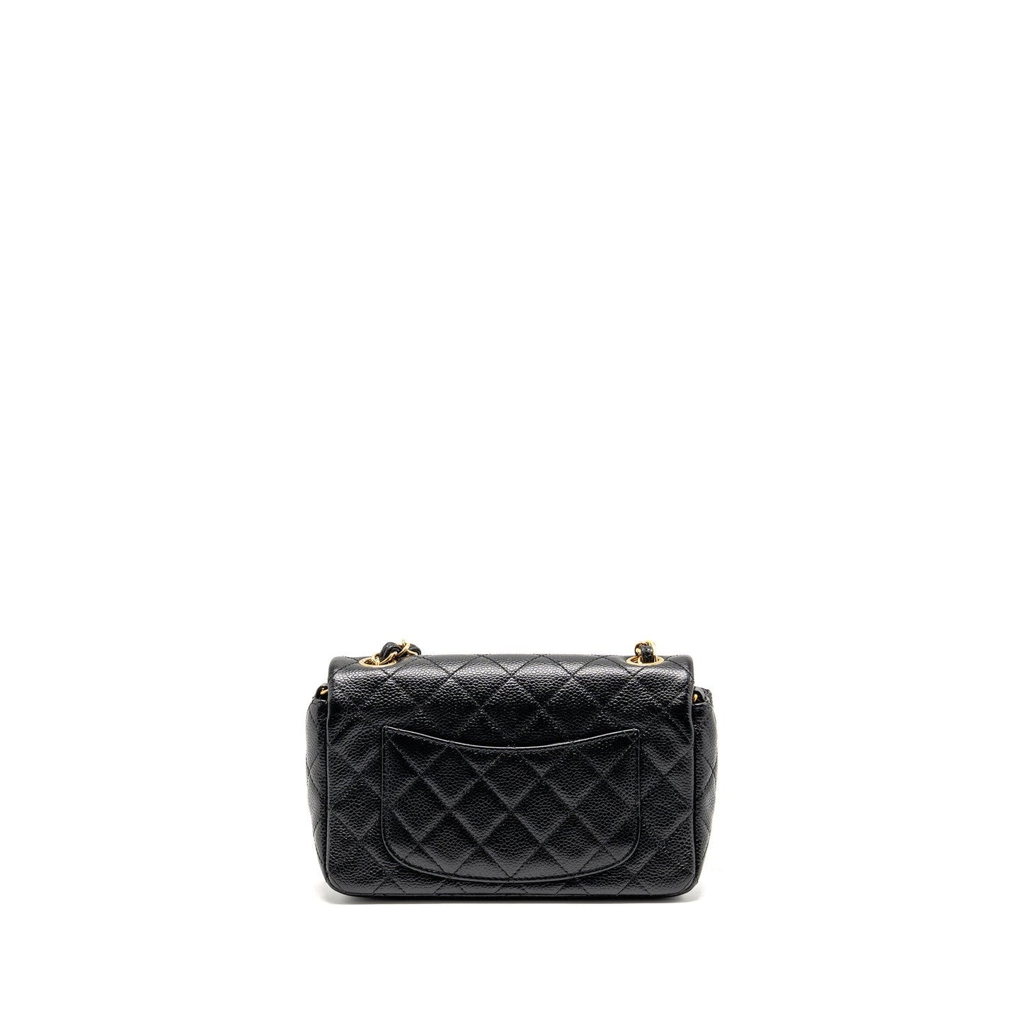 Chanel Mini Rectangular Flap Bag Caviar Black GHW