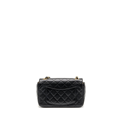 Chanel Mini Rectangular Flap Bag Caviar Black GHW