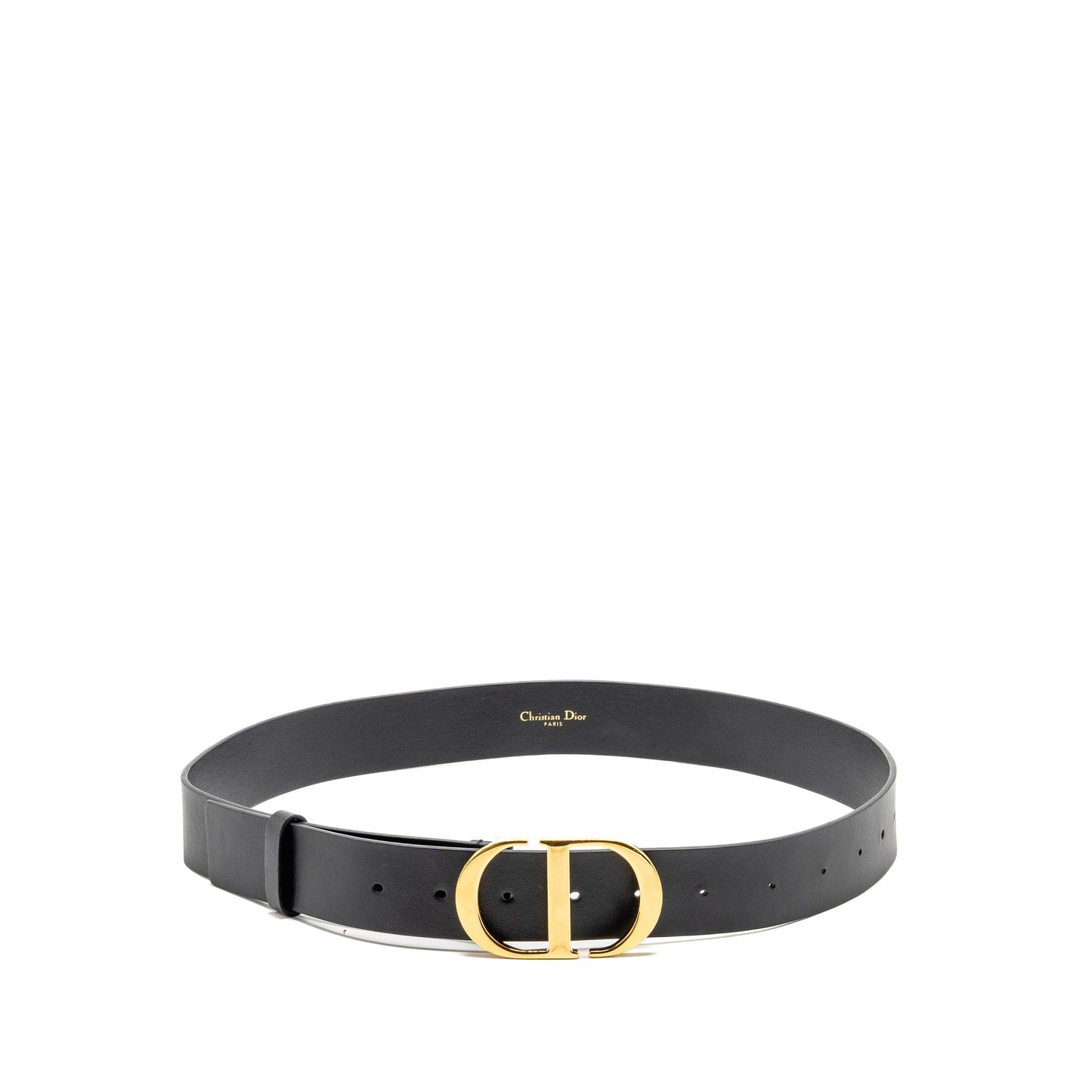 Dior Size 90 30 Montaigne Belt Calfskin Black