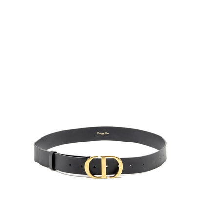 Dior Size 90 30 Montaigne Belt Calfskin Black