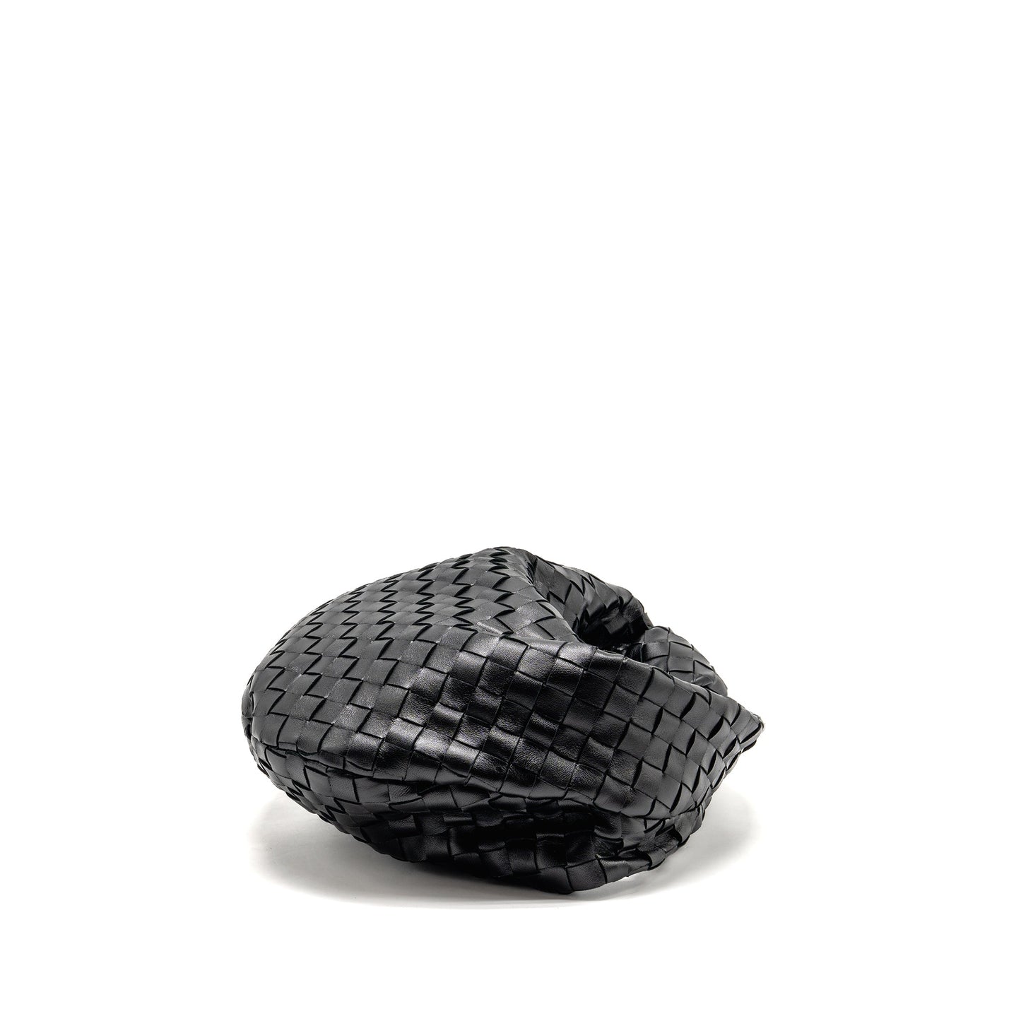 Bottega Veneta Small Jodie Intrecciato Leather Black