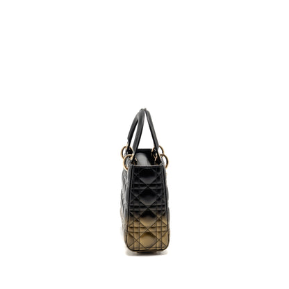 Dior Small Lady Dior Lambskin Black / Gold