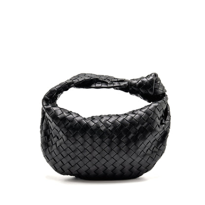 Bottega Veneta Small Jodie Intrecciato Leather Black