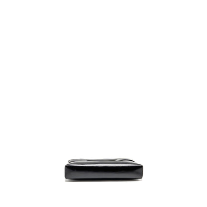 Chanel 24C Mini 31 Clutch with Chain Shiny Calfskin Black LGHW (Microchip)