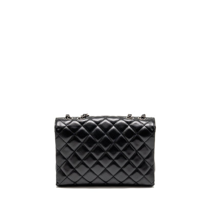 Chanel Coco Loop Single Flap Bag Lambskin Black SHW