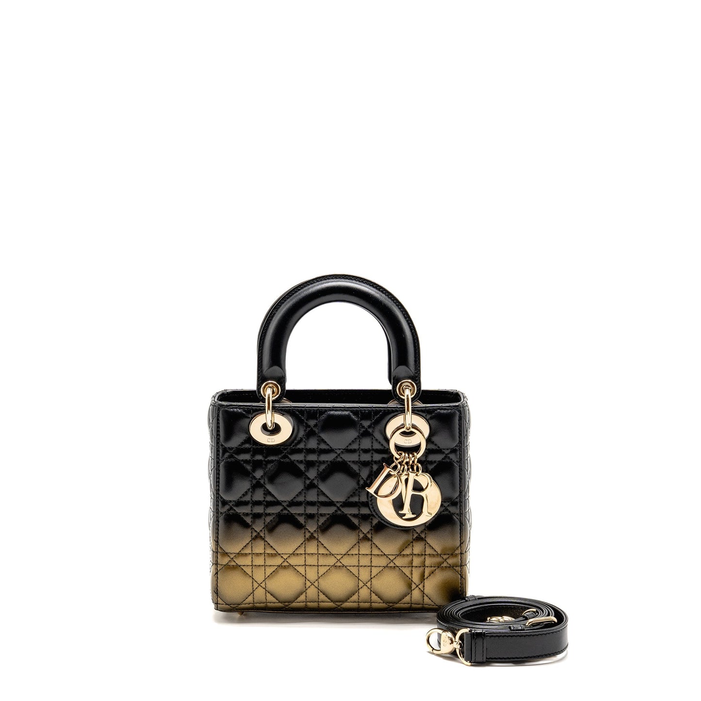 Dior Small Lady Dior Lambskin Black / Gold