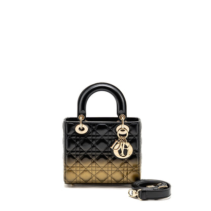 Dior Small Lady Dior Lambskin Black / Gold