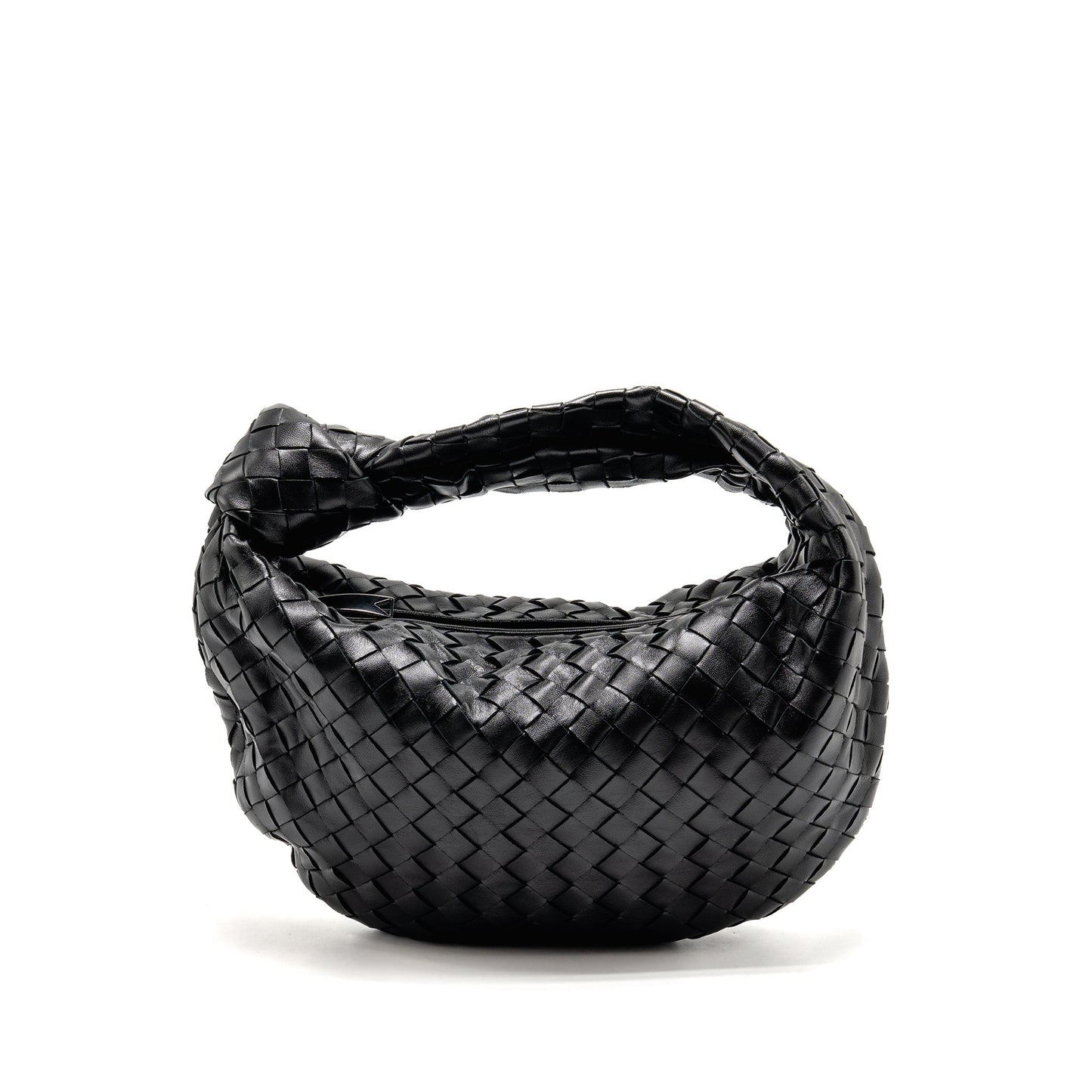 Bottega Veneta Small Jodie Intrecciato Leather Black