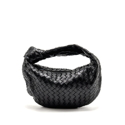 Bottega Veneta Small Jodie Intrecciato Leather Black