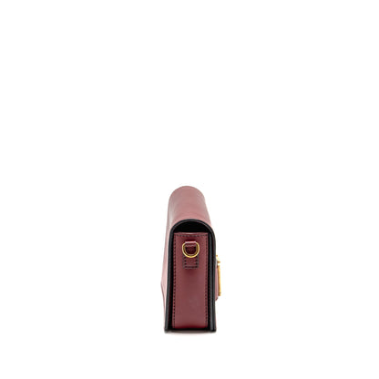 Dior Diorevolution Flap Purse Dark Red Calfskin