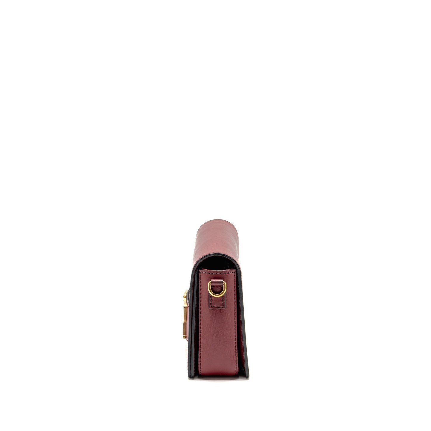 Dior Diorevolution Flap Purse Dark Red Calfskin