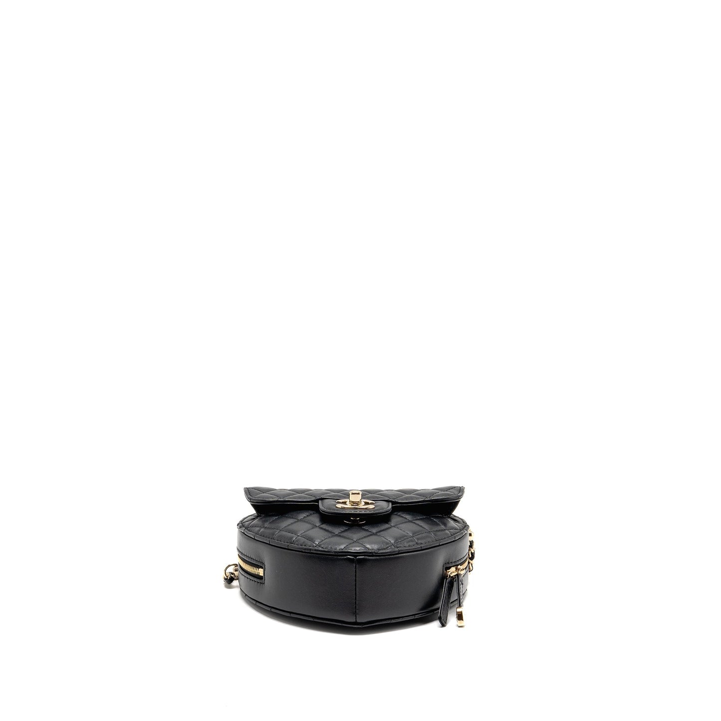 Chanel 22S Heart Bag Lambskin Black LGHW (Microchip)