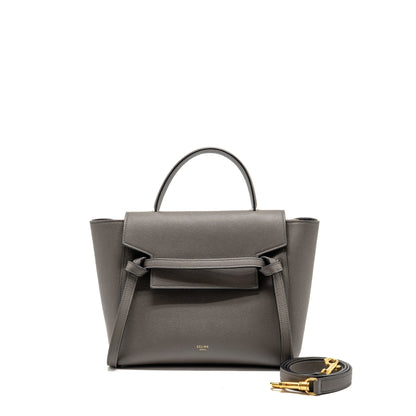 Celine Micro belt Purse calfskin grey
