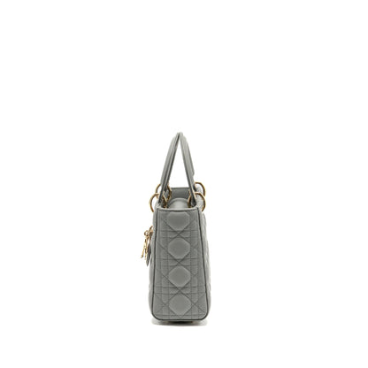 Dior Small Lady Dior My ABCDior Purse Lambskin Grey Stone