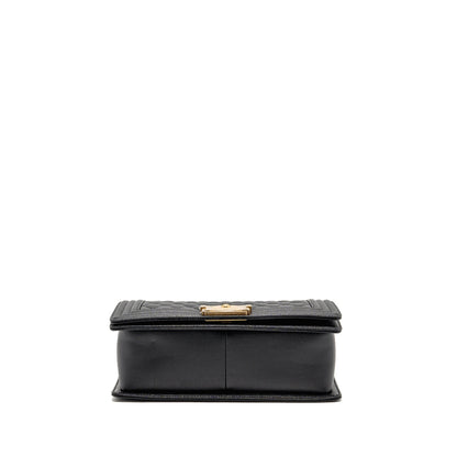 Chanel Medium Boy Bag Caviar Black GHW (microchip)