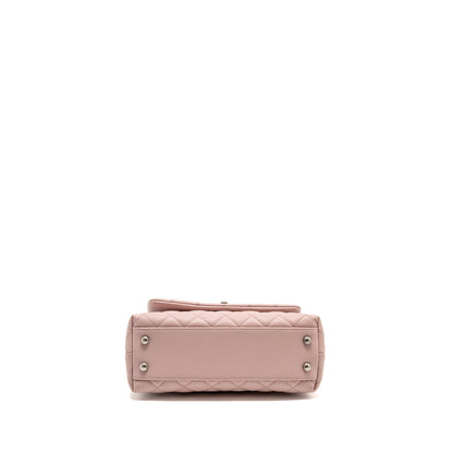 Chanel Small Coco Handle Caviar Pink Ruthenium SHW