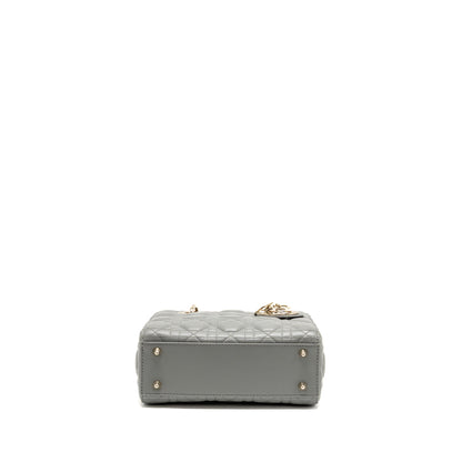 Dior Small Lady Dior My ABCDior Purse Lambskin Grey Stone