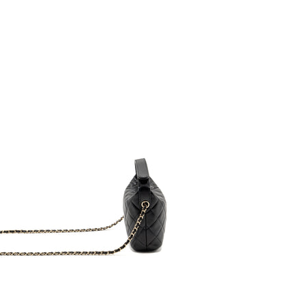 Chanel 25c Quilted Hobo Bag Caviar Black GHW (microchip)