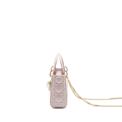 Dior Mini Lady Dior lambskin light Pink