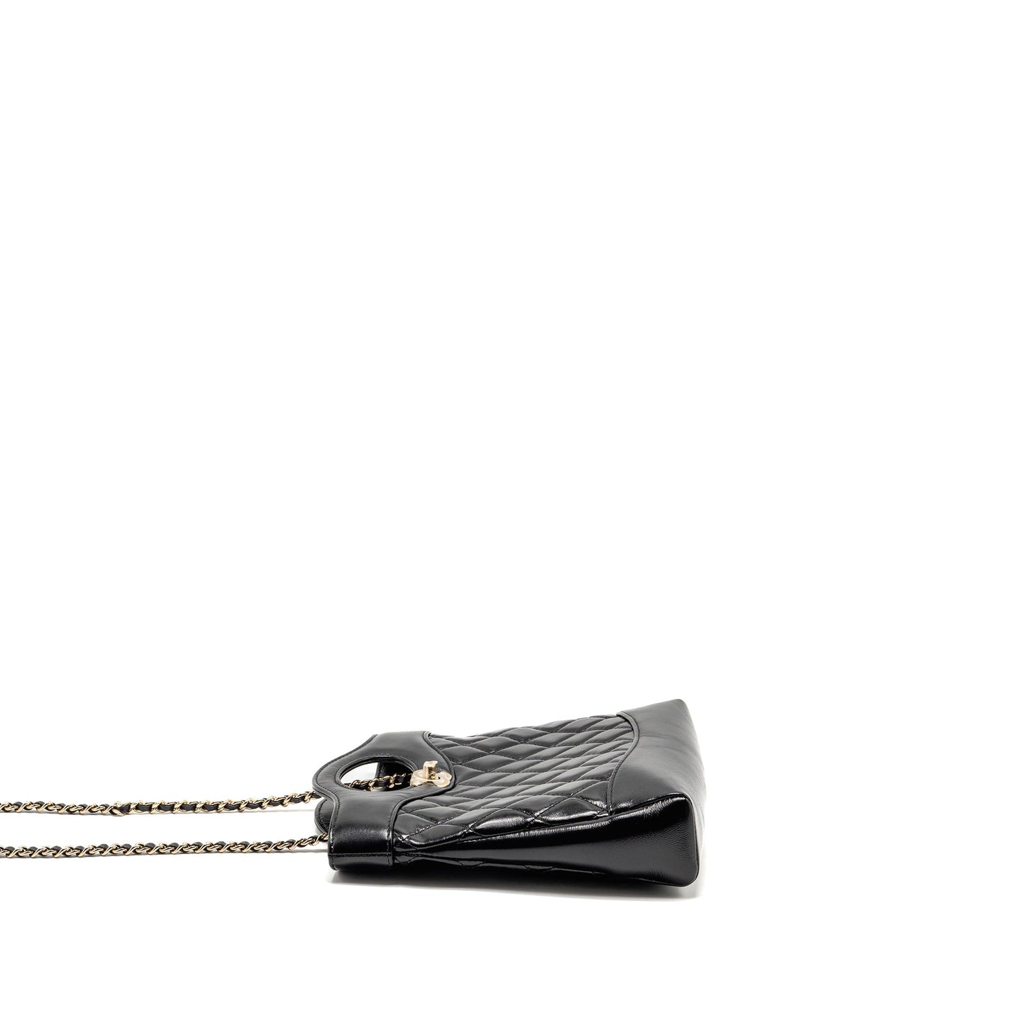 Chanel Mini 31 Bag Shiny Calfskin Black LGHW (Microchip)