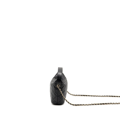 Chanel 25c Quilted Hobo Bag Caviar Black GHW (microchip)