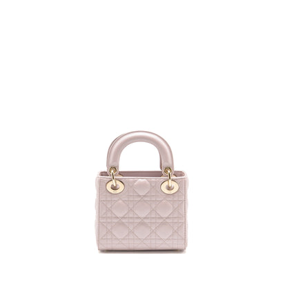 Dior Mini Lady Dior lambskin light Pink