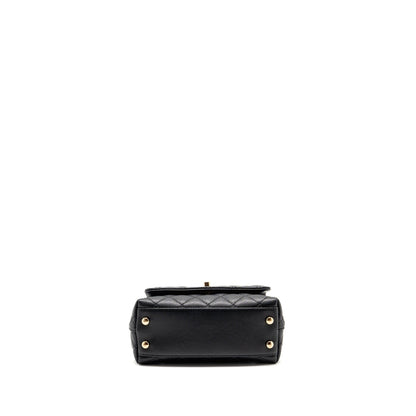 Chanel Mini Coco handle caviar black LGHW (microchip)
