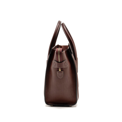 Celine Micro Luggage Purse Calfskin Burgundy