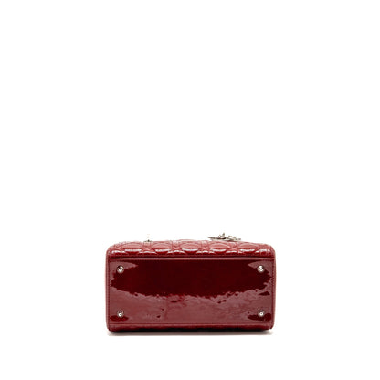 Dior Medium Lady Dior Patent Red