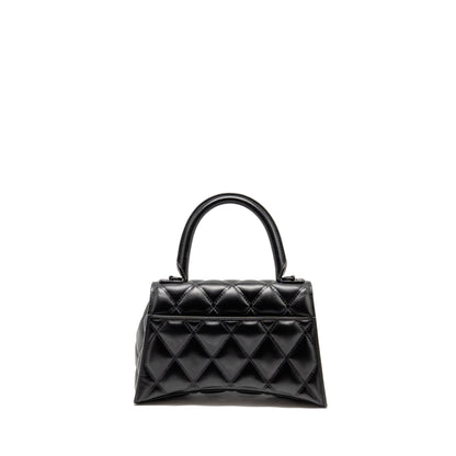 Balenciaga Small Hourglass Purse Quilted Calfskin So Black
