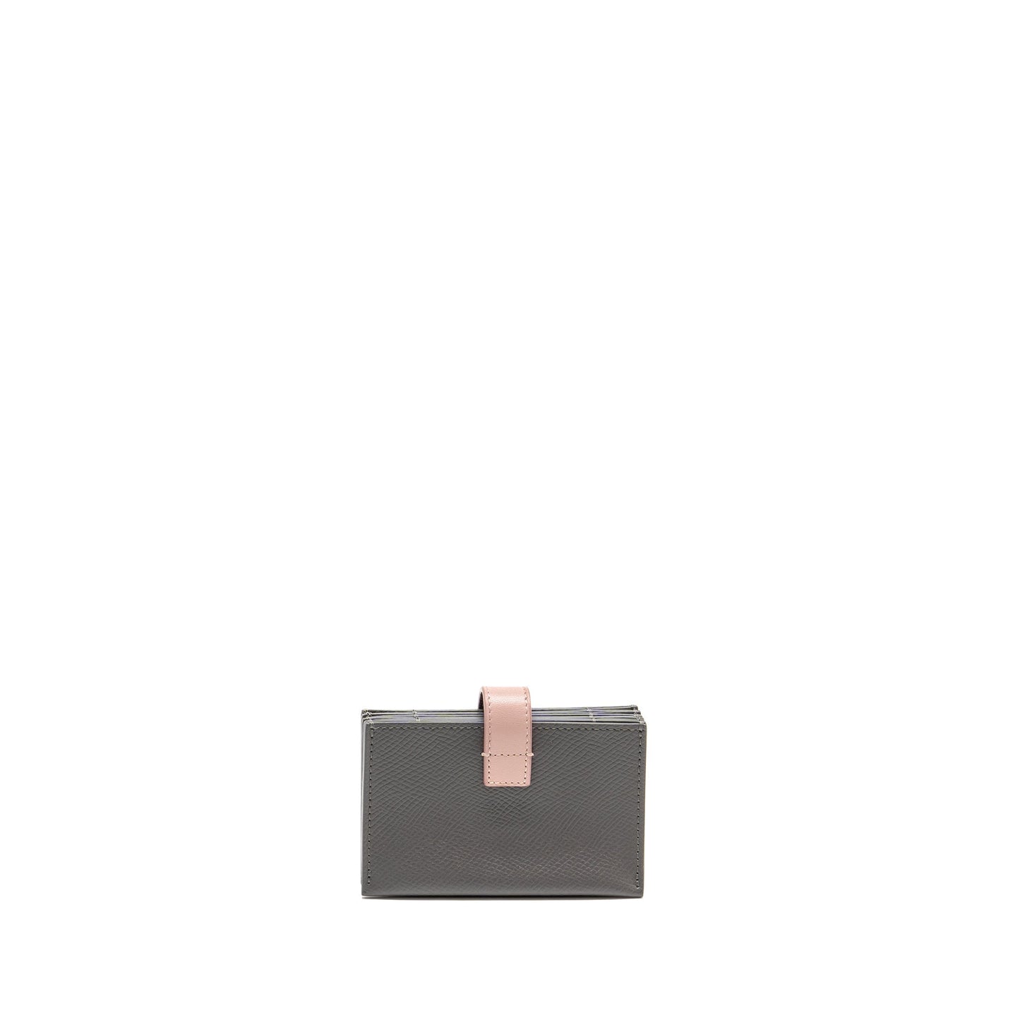Celine Accordeon Card Holder Calfskin Pink/Grey