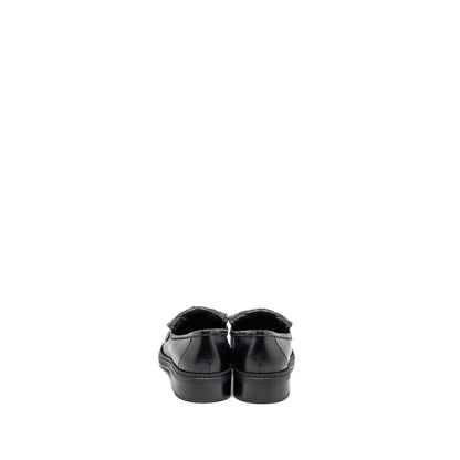 Chanel Size 39 Turnlock Loafer Lambskin Black LGHW