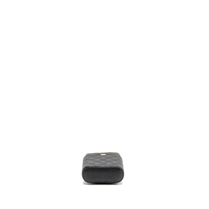 Chanel Mini Vanity Case with Chain Caviar Black LGHW(microchip)